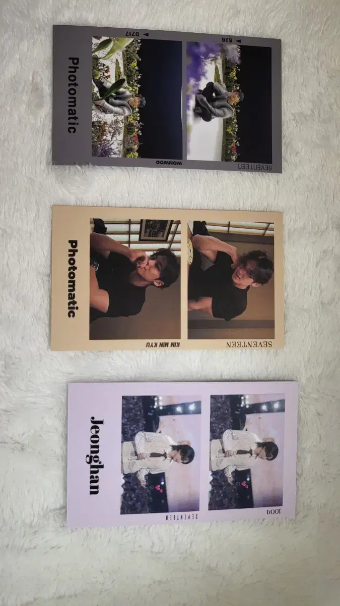 Seventeen wonwoo mingyu jeonghan Photomatic!!