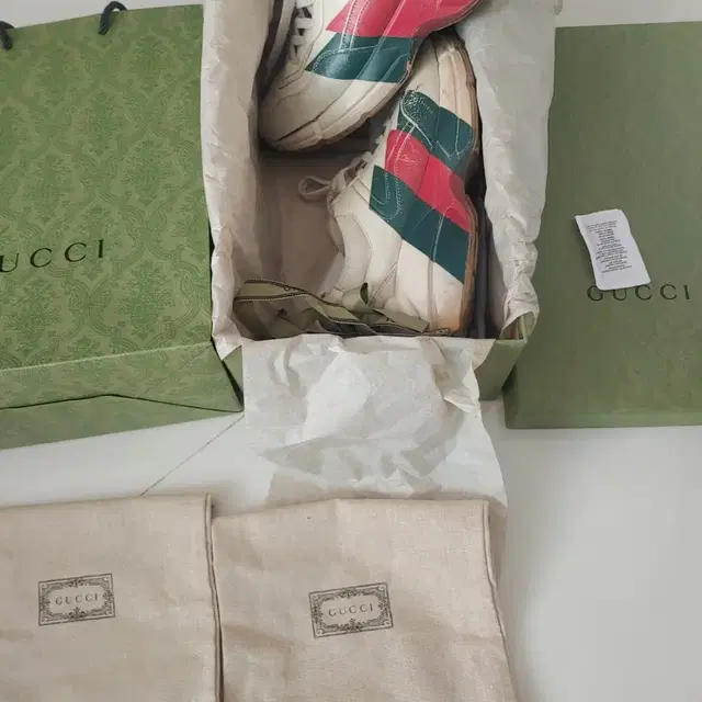 풀구성 풀박스) 구찌 라이톤 280 285 삼선 운동화 gucci