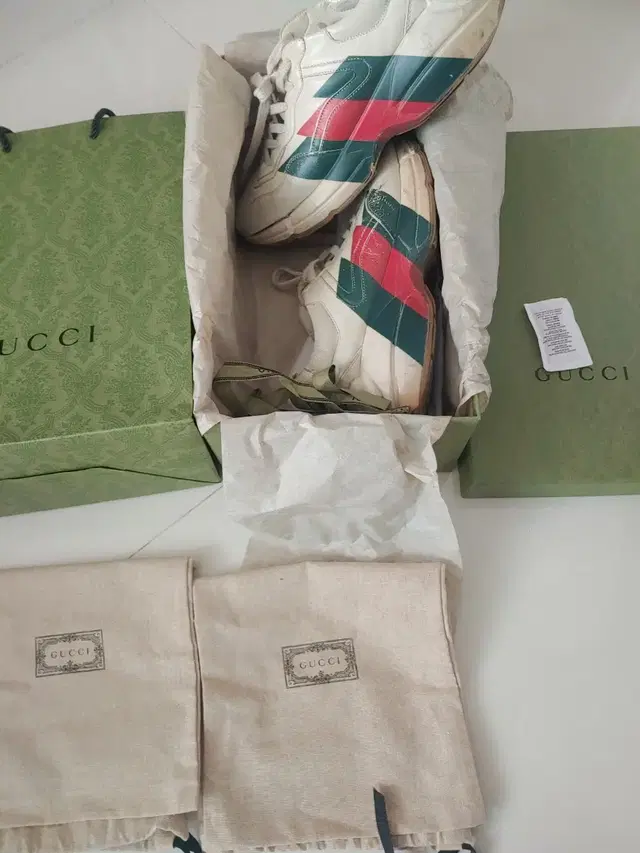 풀구성 풀박스) 구찌 라이톤 280 285 삼선 운동화 gucci