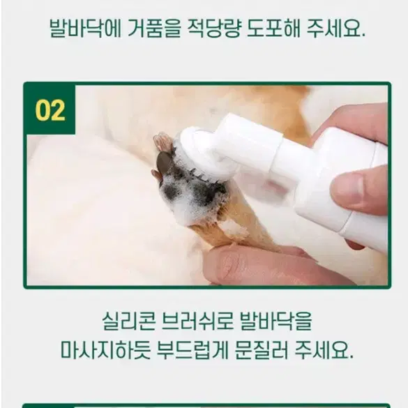 강아지 워터리스 발세정제