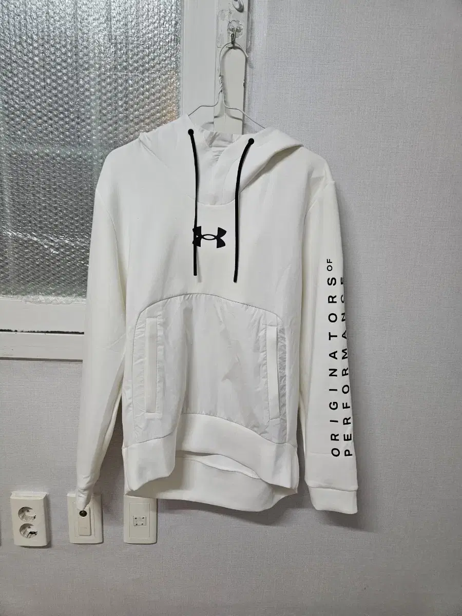 UNDER ARMOUR White Hoodie Genuine (New) Size M Unisex