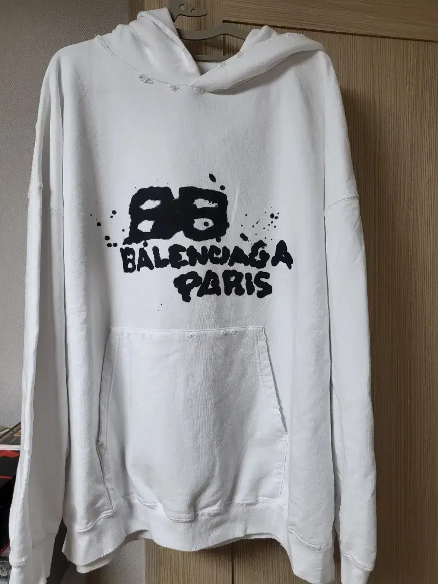 Balenciaga Large Fit BB Logo Hoodie M