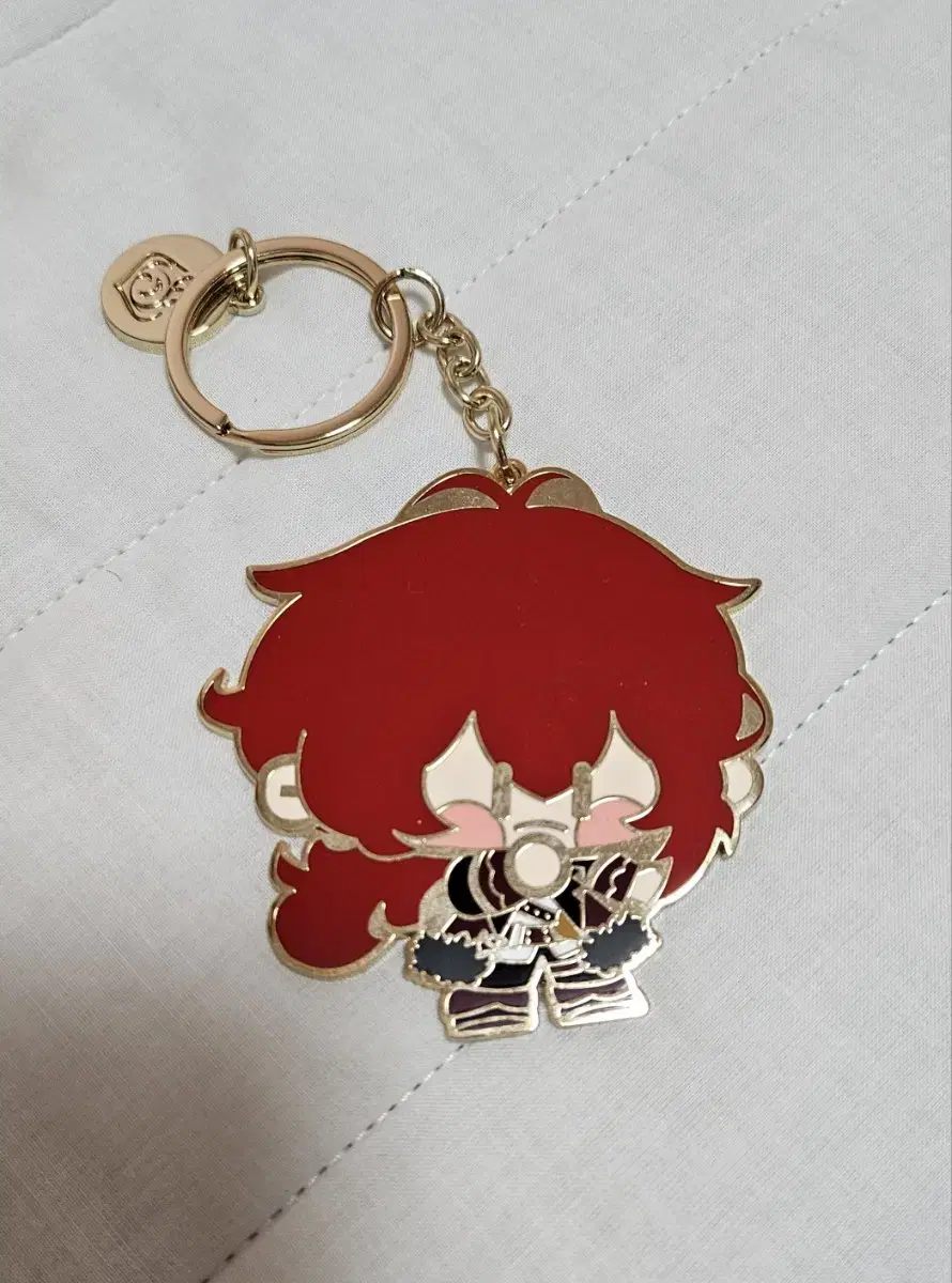 Genshin Impact Diluc Metal Keyring