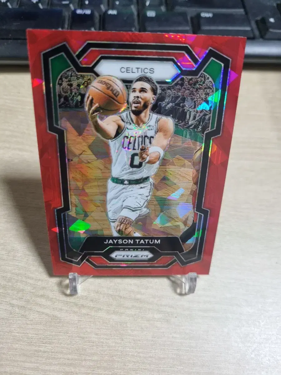 23-24 Panini Boston Celtics Jayson Tatum Red Crack Ice Basketball Card