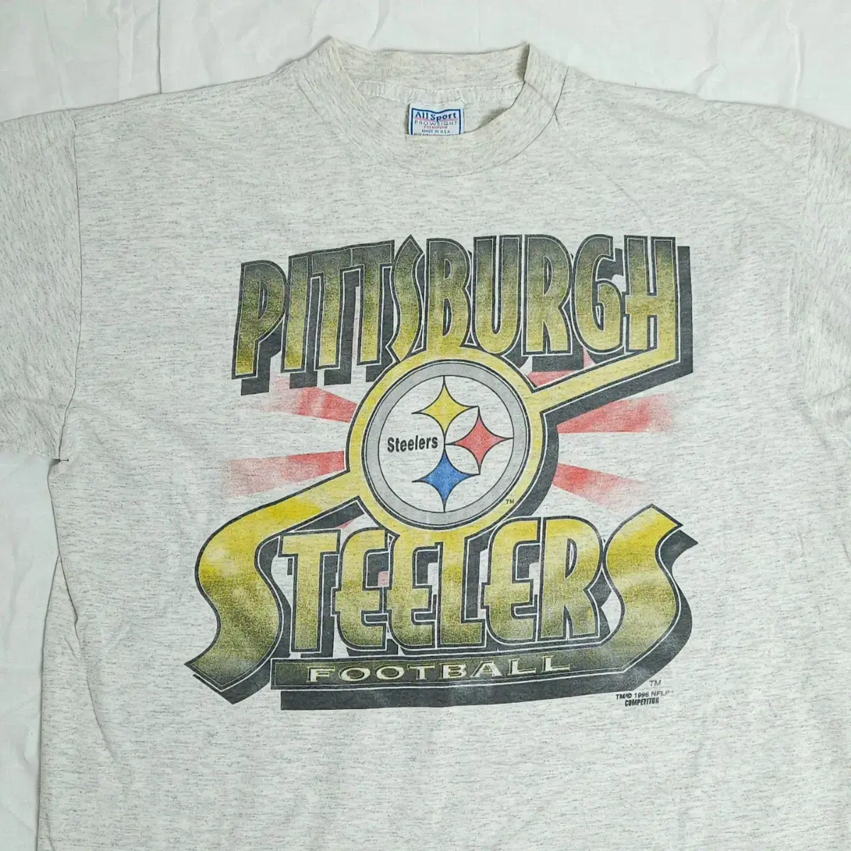 90s NFL Steelers 빈티지 싱글스티치 티셔츠