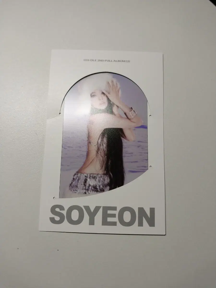 Girls Gidle soyeon message card Transparent Photocard Sell Regular 2집 album Components