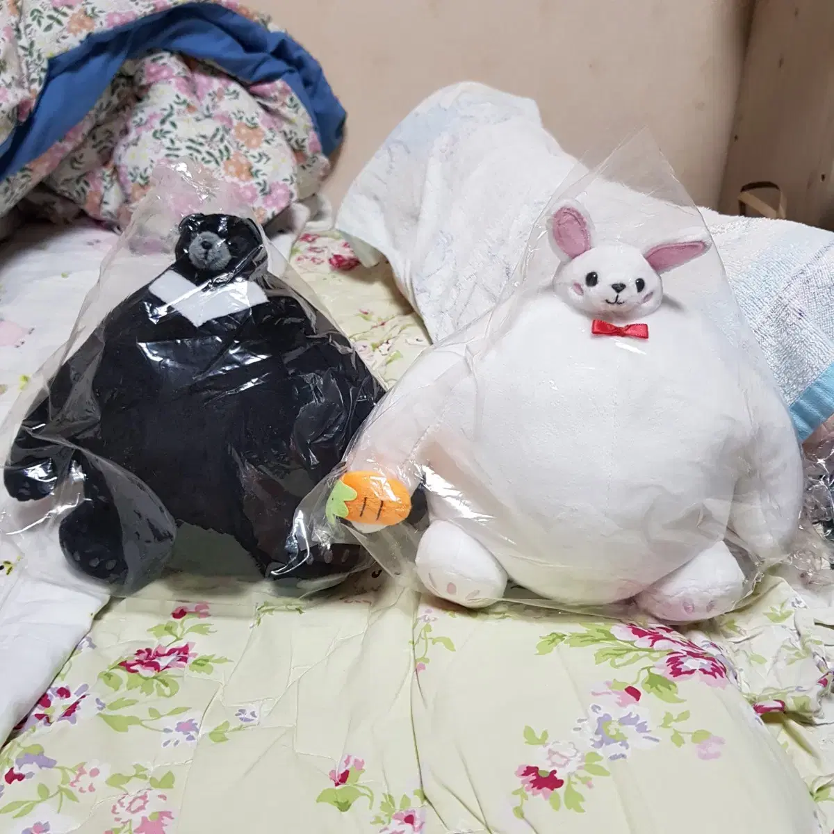 소두 반달곰, 소두 토끼 인형 약20cm