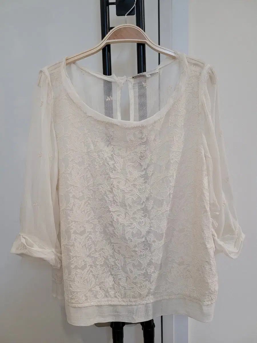 Maje see-through lace blouse size 66