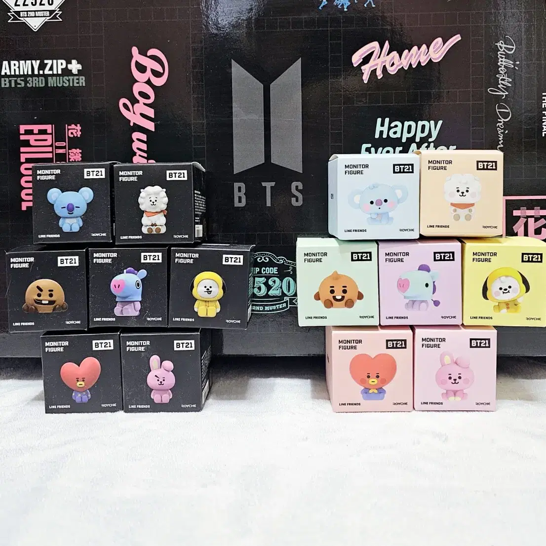 방탄 bt21 모니터 피규어 14종 일괄