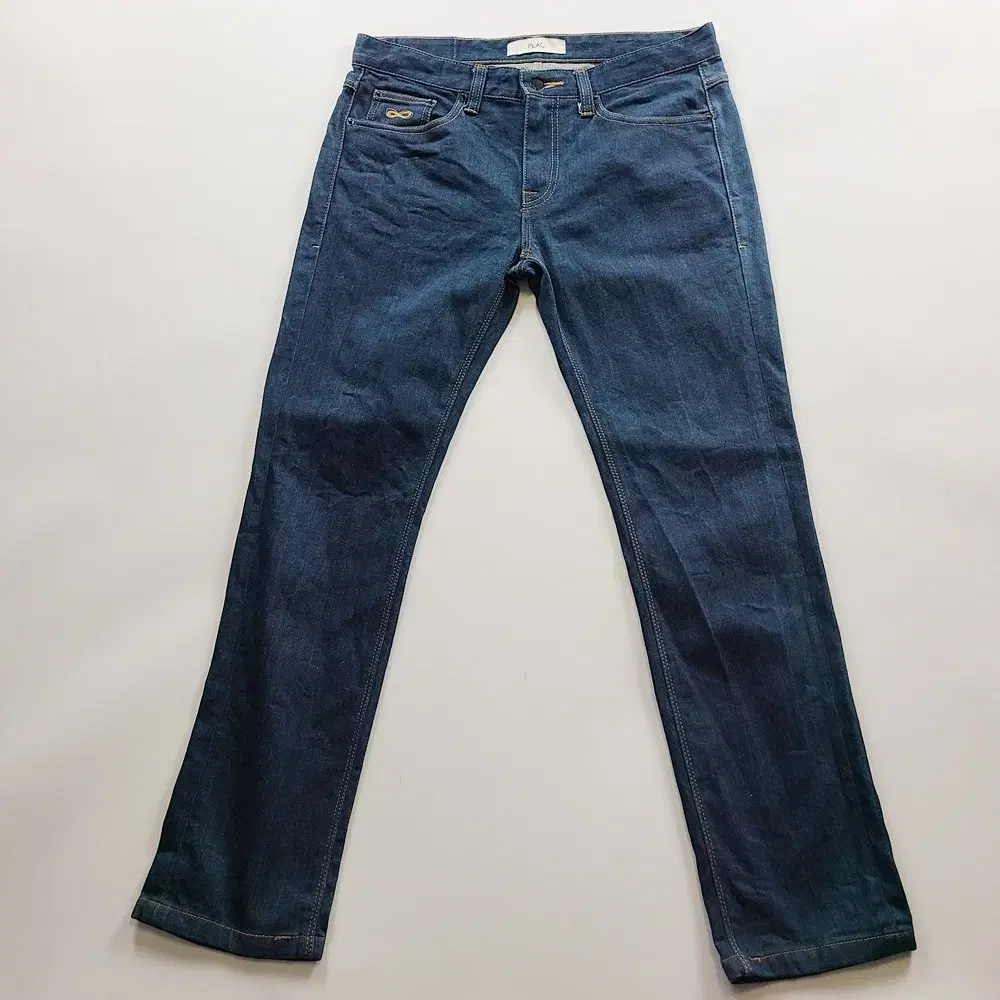 Flared jin jeans Span slim denim size32 NO.3557