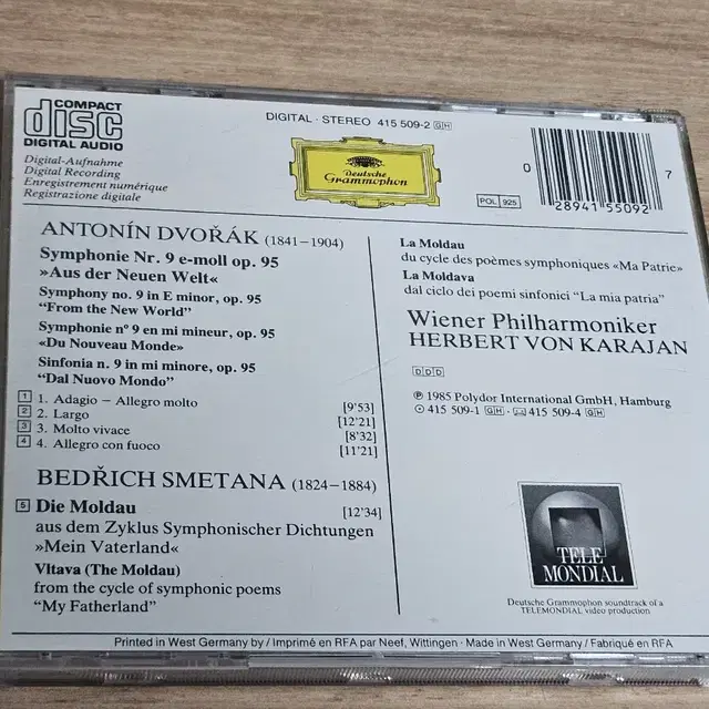 Dvorak: Symphonie No.9 / Smetana: Moldau