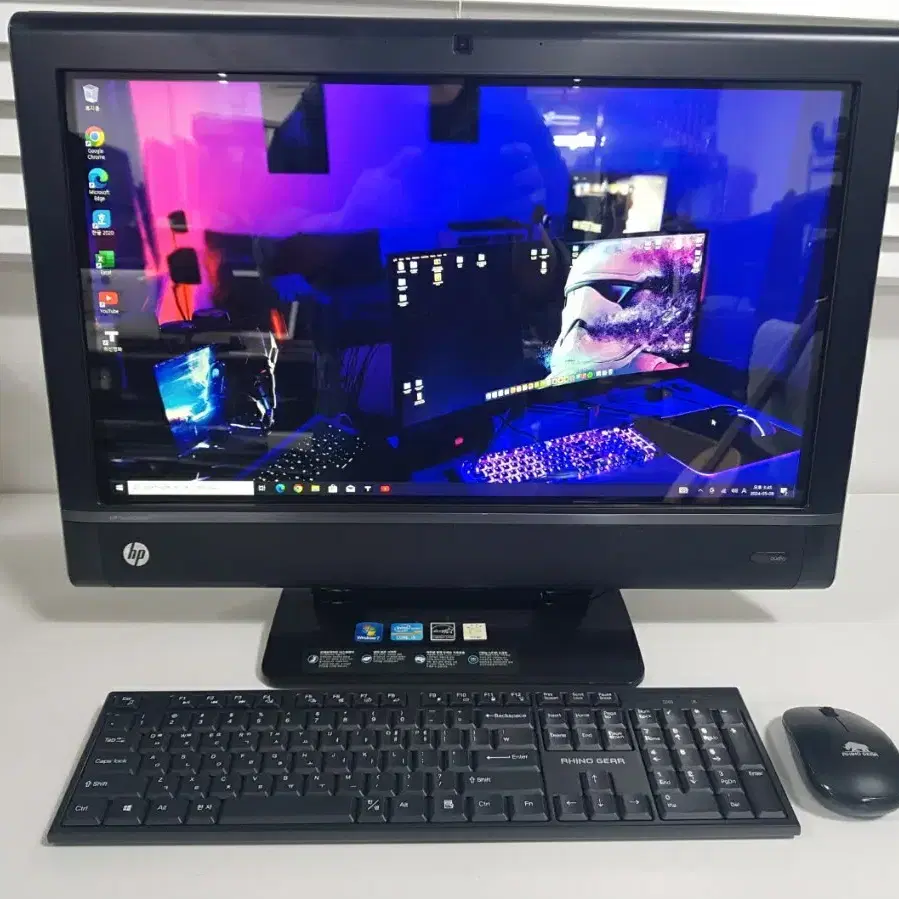 HP 스마트 터치스크린  일체형 올인원 PC 24인치