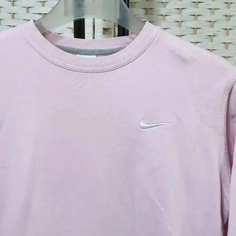 (1864) NIKE 나이키 클럽 프렌치 테리 크루 핑크 105 XL