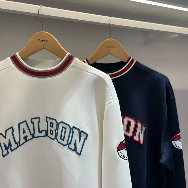 MALBON 말본 골프웨어 남여공용 풀오버 루즈 맨투맨