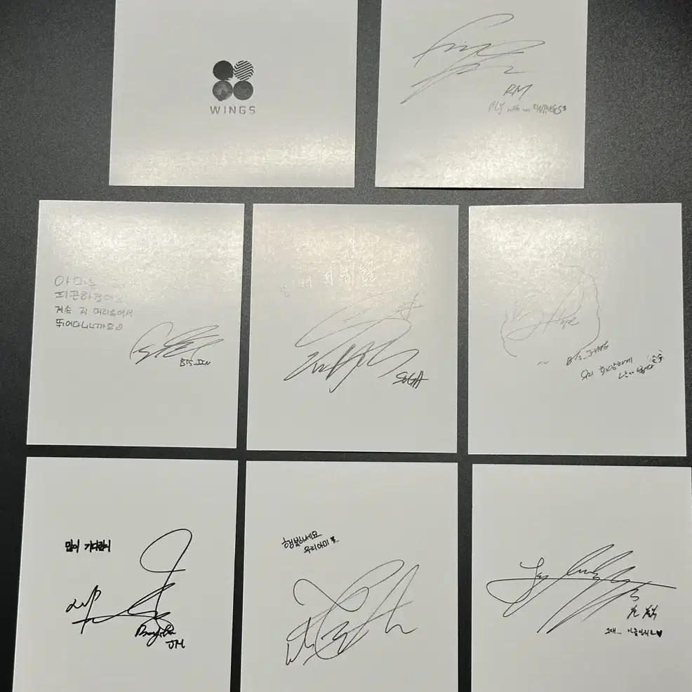 방탄 BTS 윙즈 앨범 포카 드볼 앨범 포스터 포함 일괄 양도