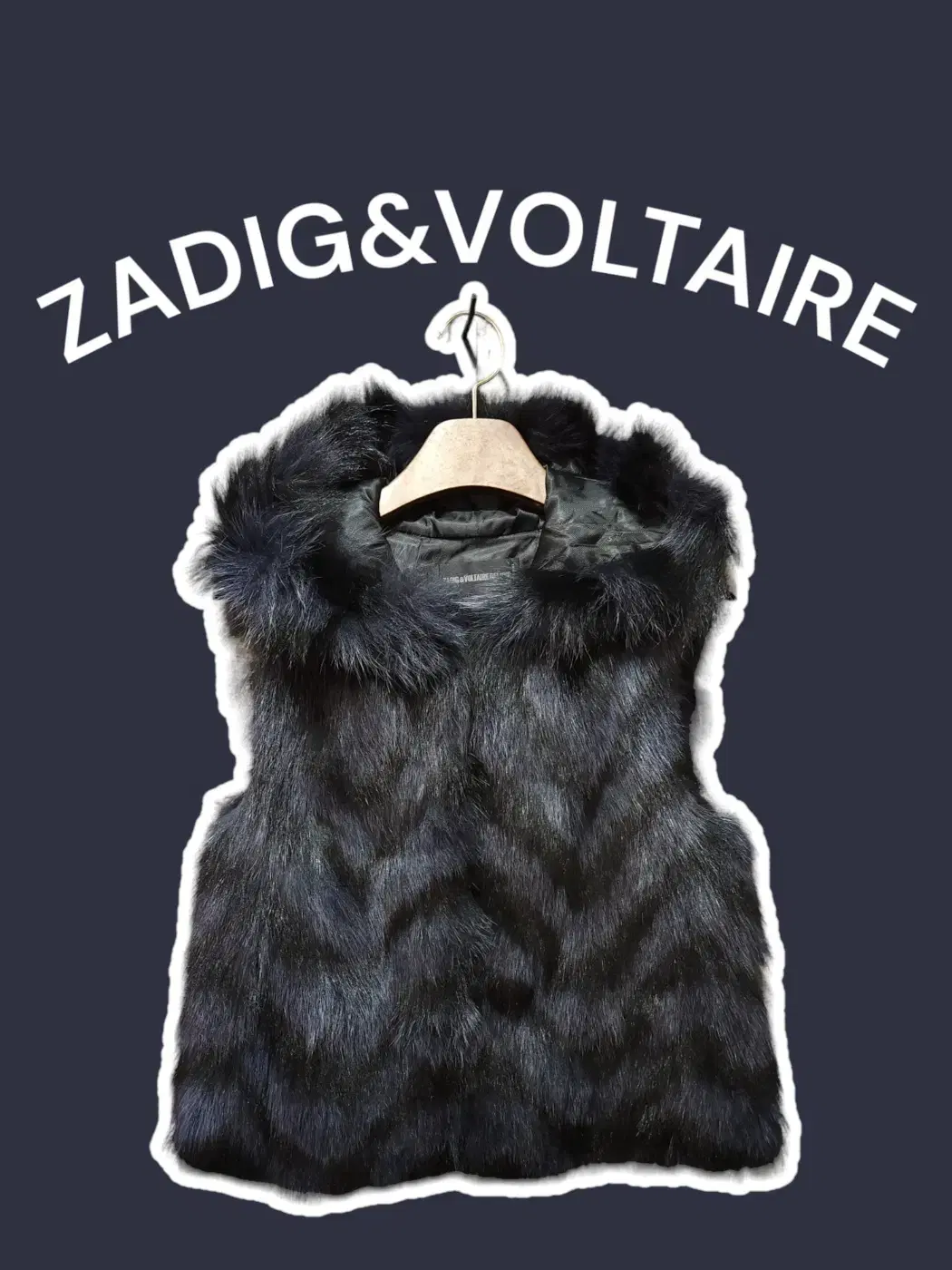 [M] ZADIG&VOLTAIRE 쟈딕앤볼테르 후드여우퍼 베스트