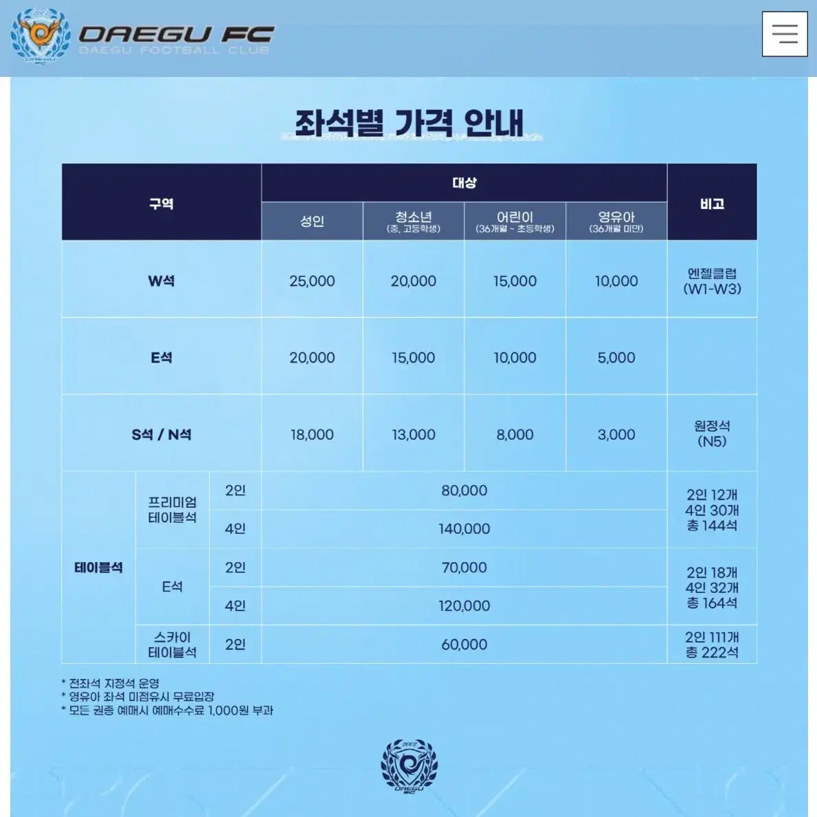 [대리수령] 05월26일 대구FC 티켓 대리수령