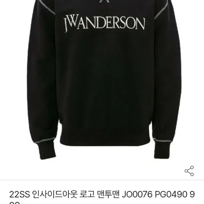 (새상품급) JW ANDERSON 앤더슨 맨투맨 긴팔