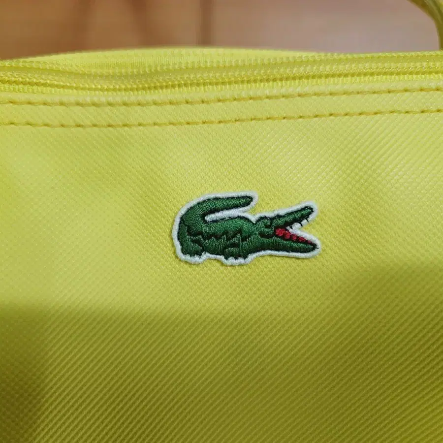 LACOSTE 라코스테 옐로우 토트앤 쇼퍼백