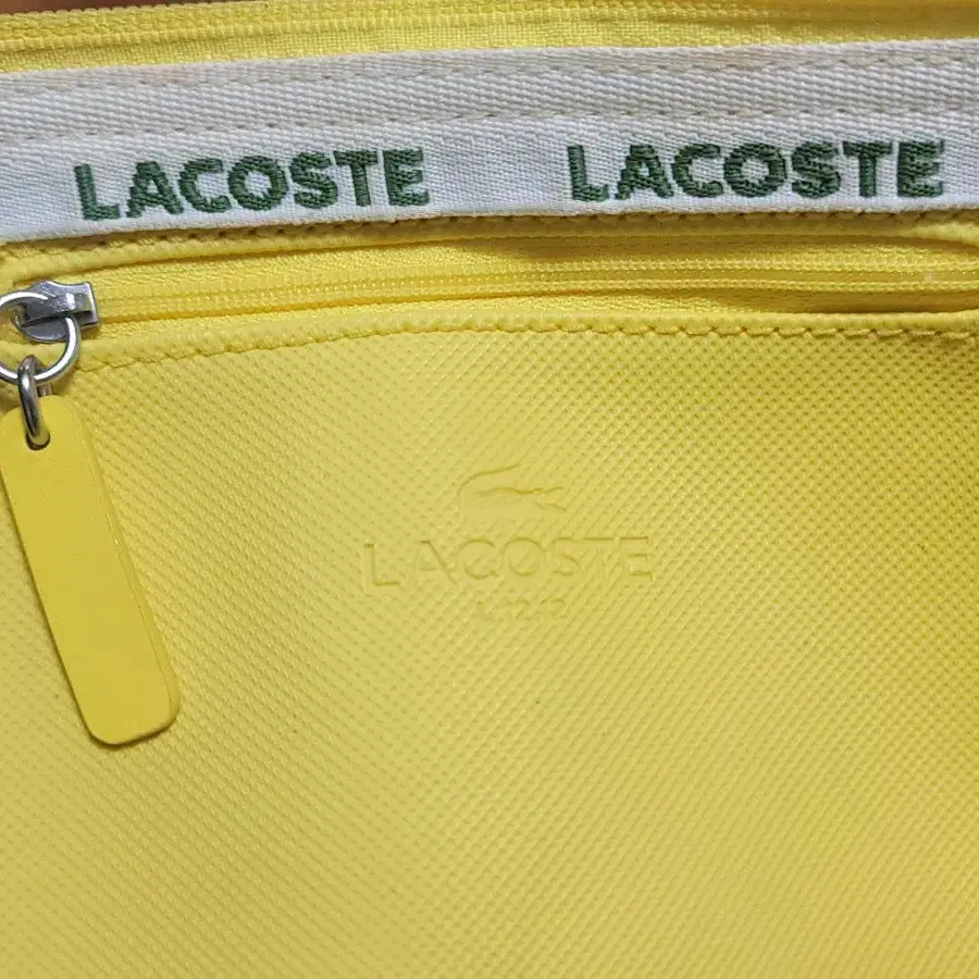 LACOSTE 라코스테 옐로우 토트앤 쇼퍼백