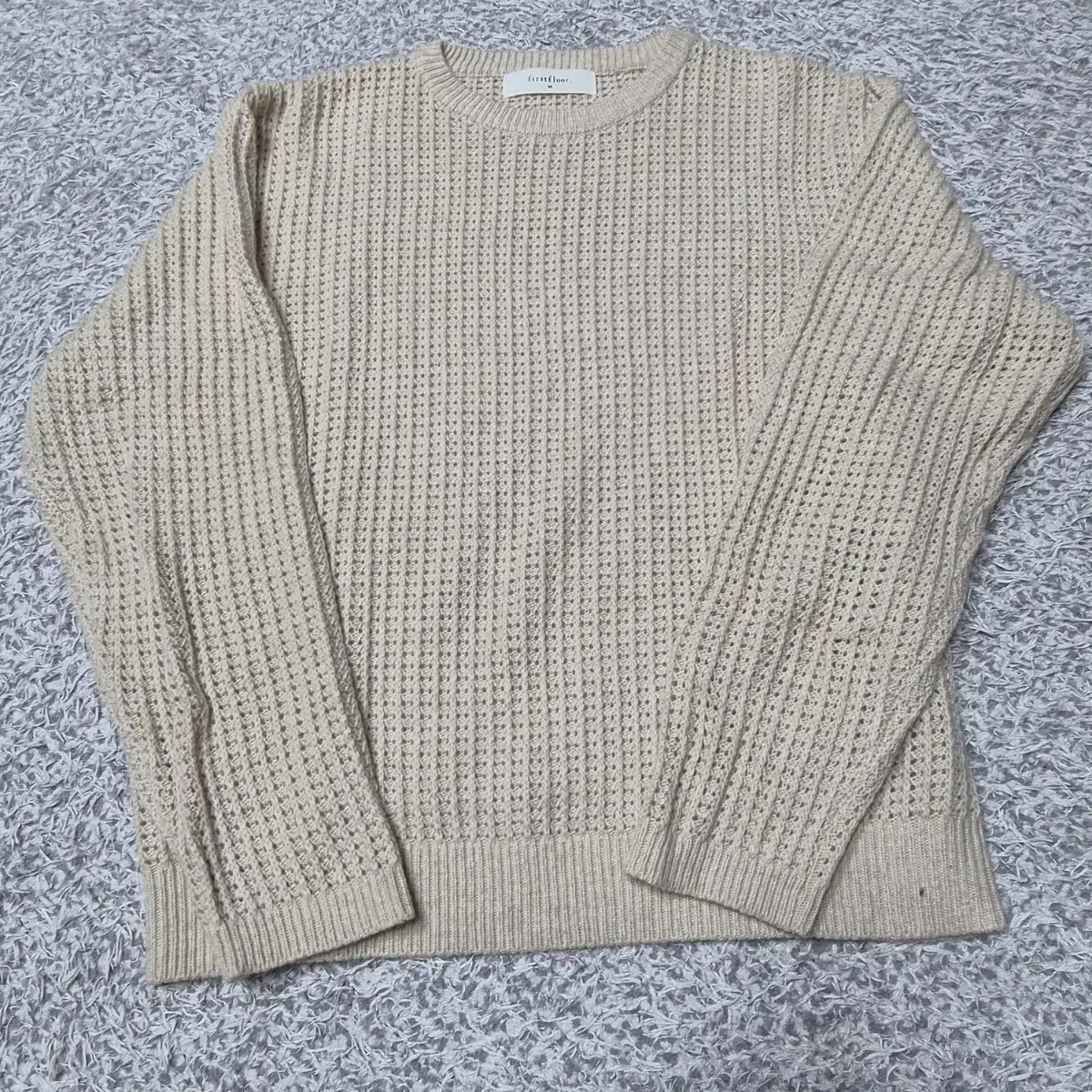 First Floor Waffle Knit Ivory 48