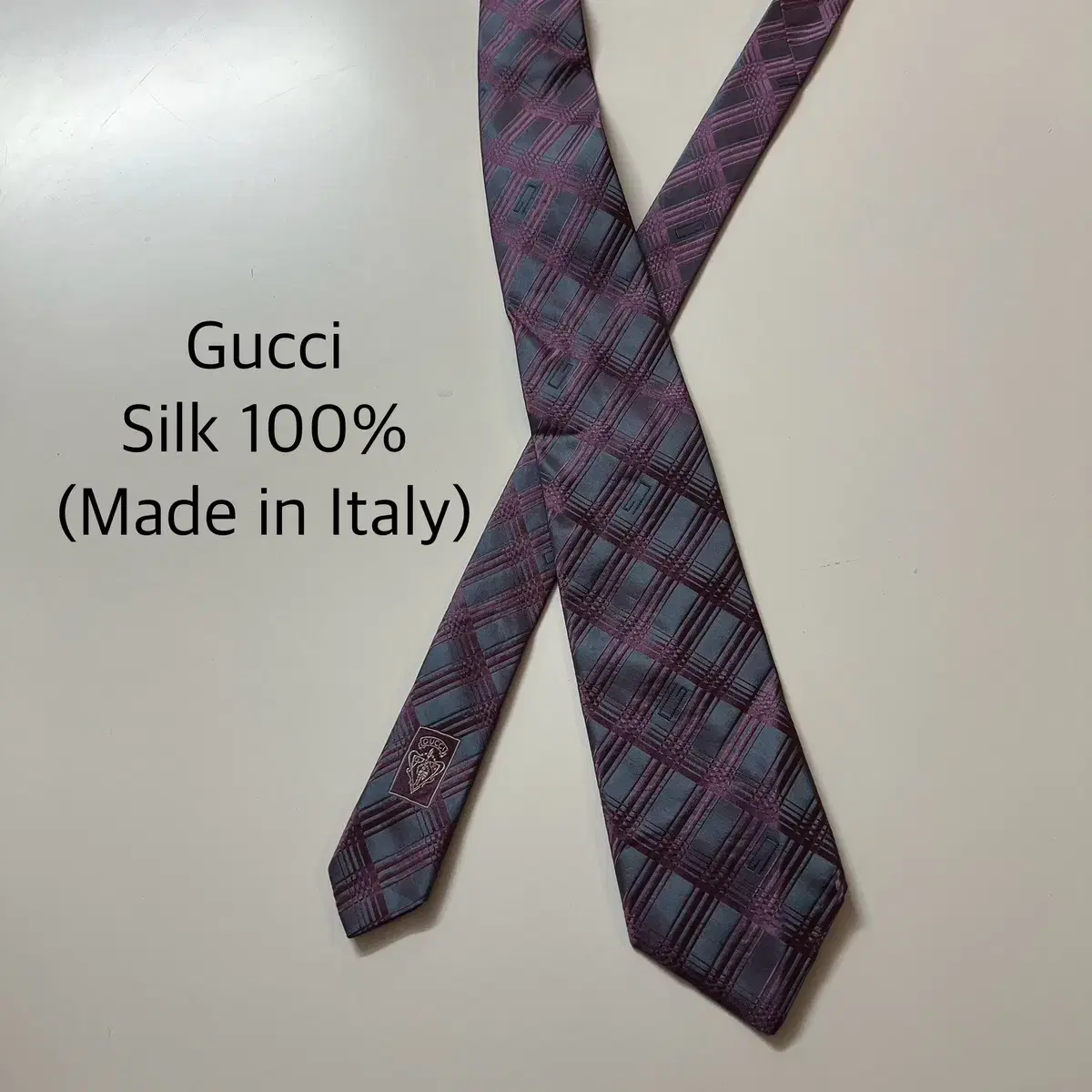 구찌 gucci 실크 넥타이 italy 명품넥타이