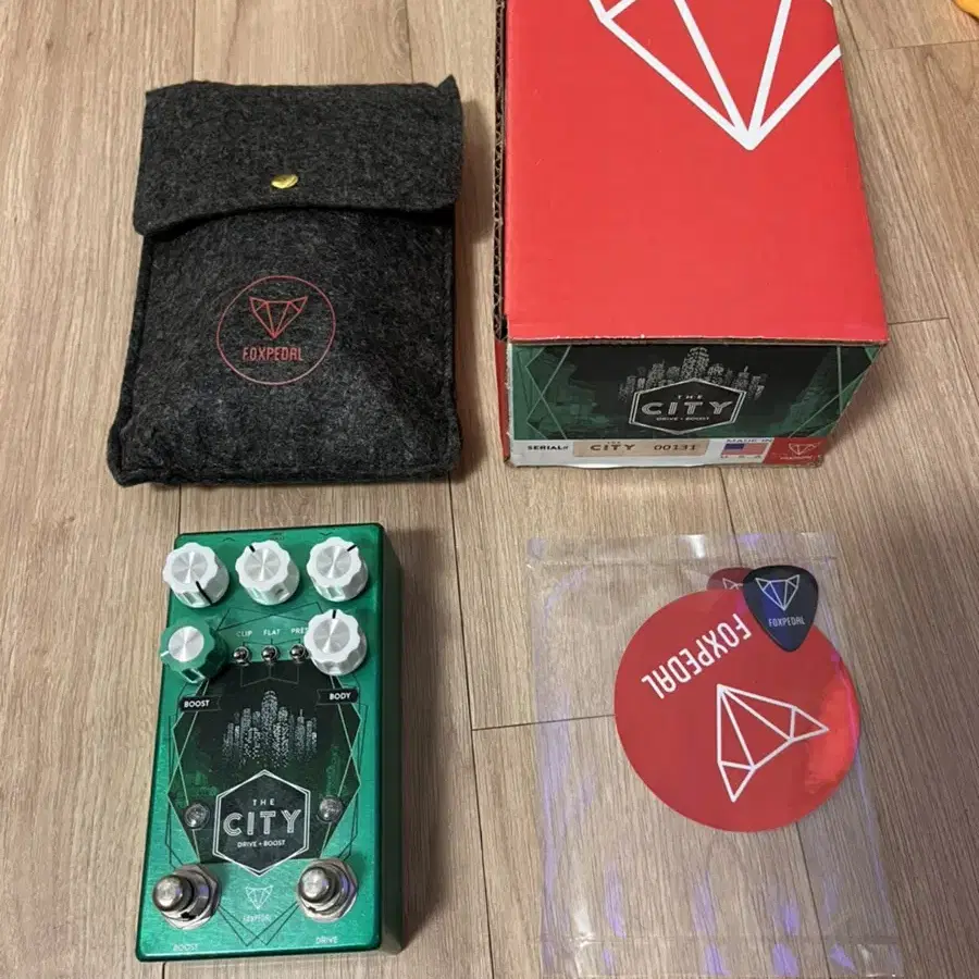 Fox Pedal 이펙터 The City V2 (TUBE SCREAMER