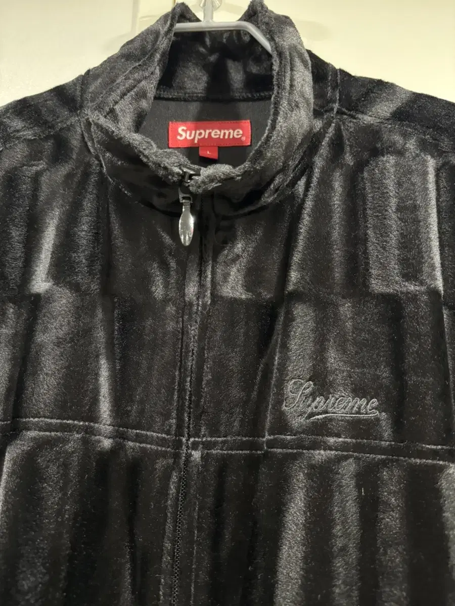 [L]Supreme Velour Track Jacket