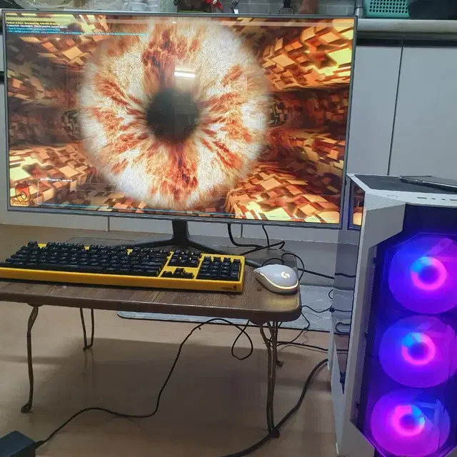 게임PC 풀세트 I7 9700kf 32인치144hz