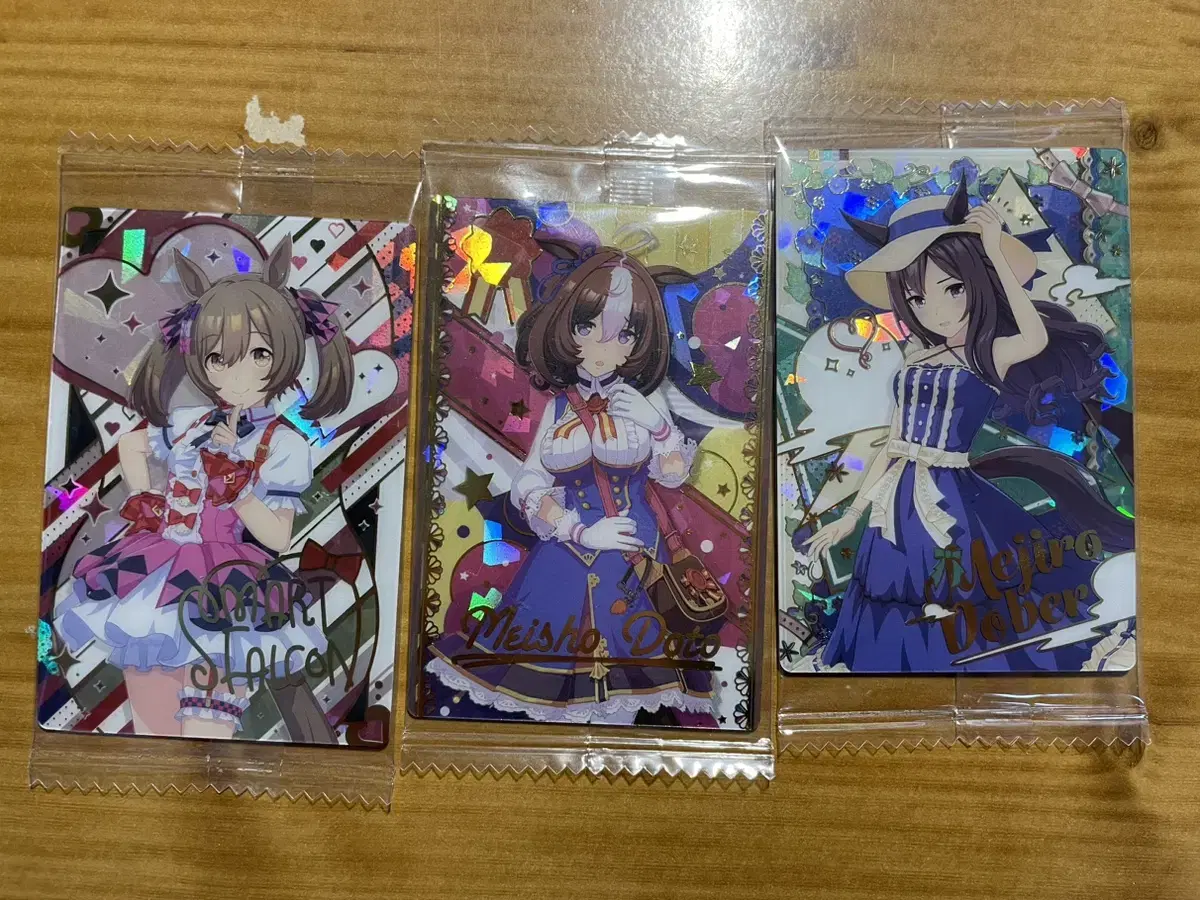 Umamusume Wafers kard Smart Falcon Mejiro Dobel Meisho Dot