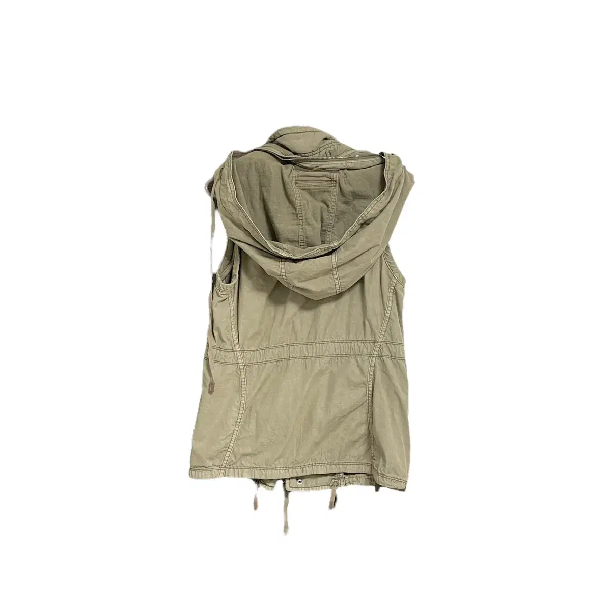 GOA military hoddie 2way zipper vest