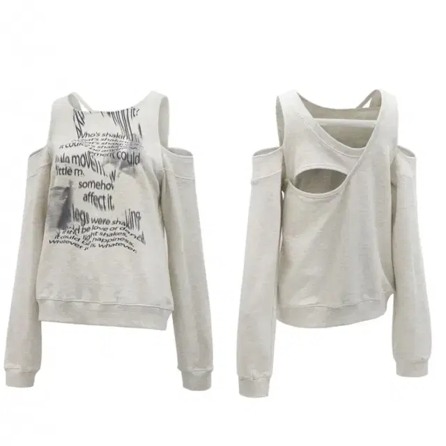 나체 베어 스웻 셔츠 오트밀 BARE SWEAT SHIRT OATME