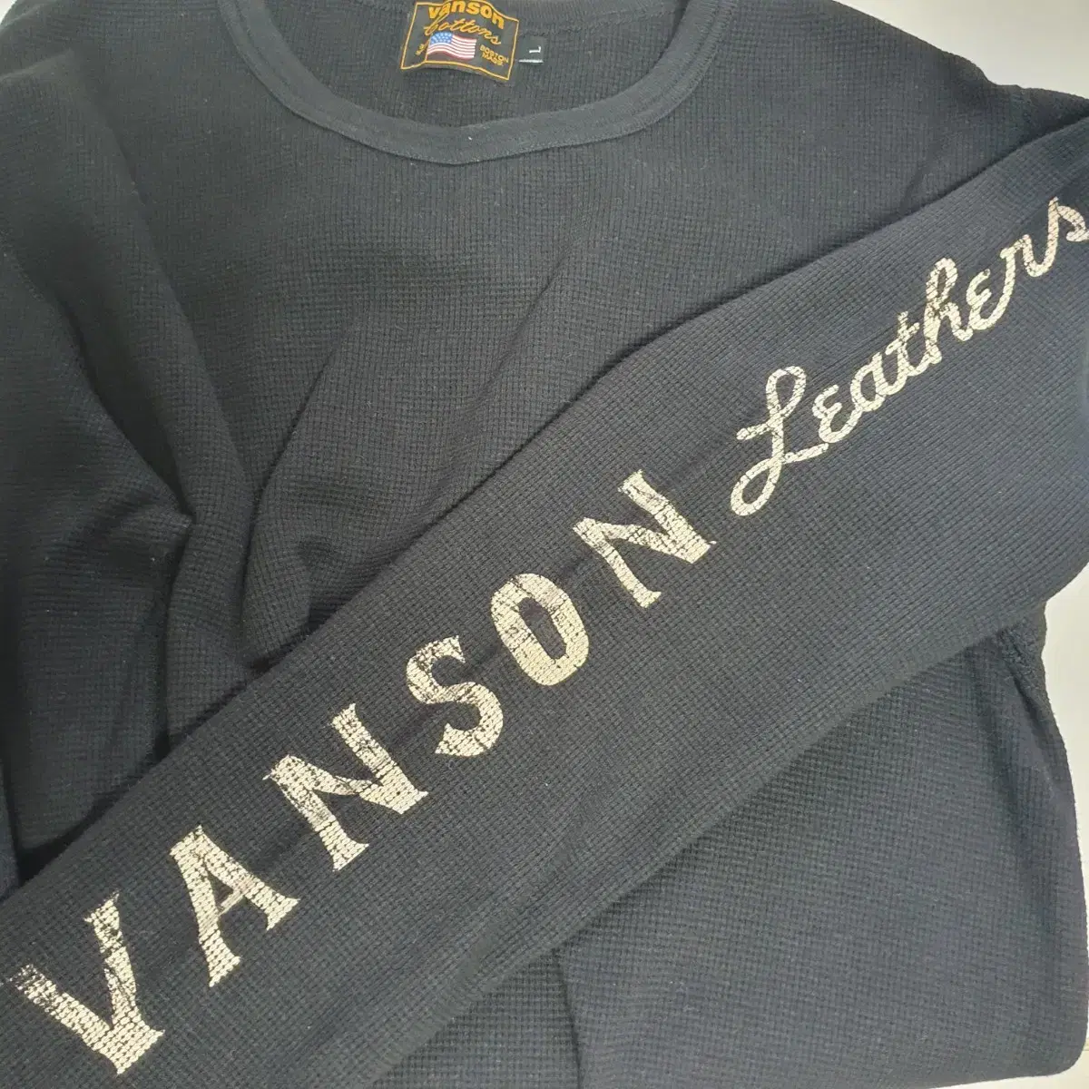 VANSON 벤슨 와플 롱슬리브 L 할리