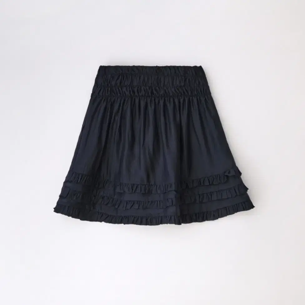 위드아웃썸머 Norma satin skirt_navy(새상품)