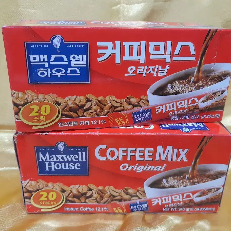 맥스웰커피 2점 럭키치약 2점