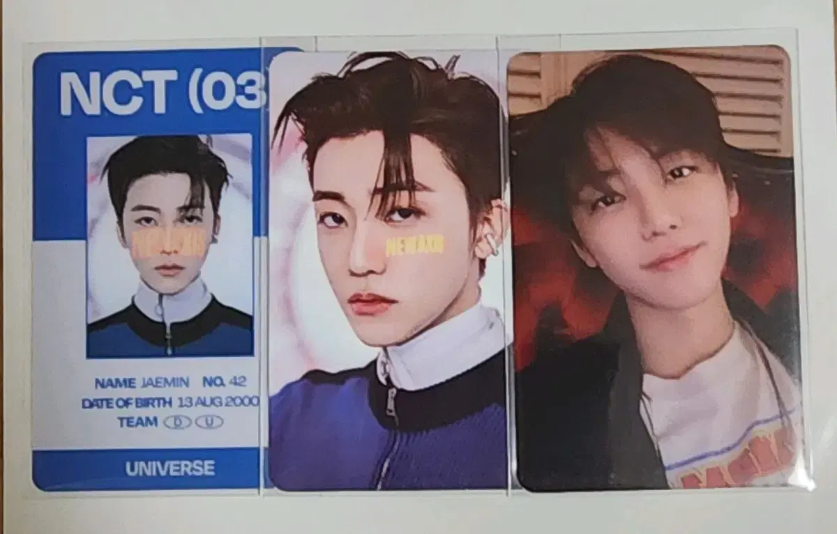 NCT NCT Universe ID kard Photo Card Set jaemin photocard Full Set