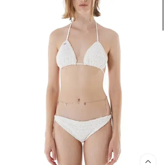 세릭 FANCY YARN KNIT BIKINI / WHITE 비키니