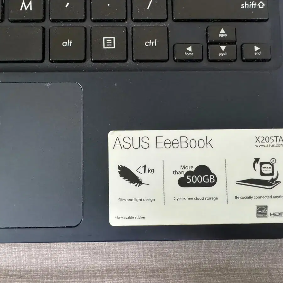 ASUS 인강용 노트북 X205TA win10 32gb 11.6인치 넷북