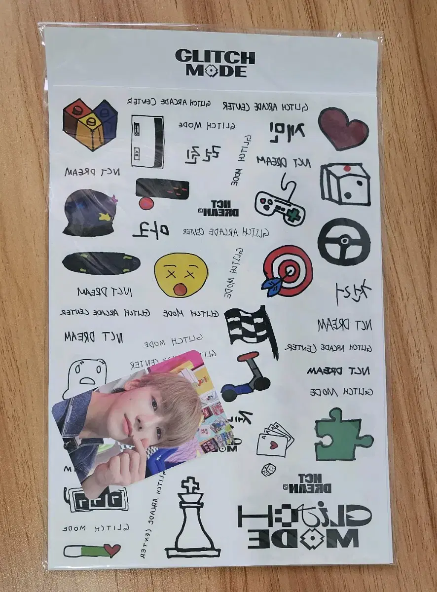 NCT Dream Glitch Mode Tattoo sticker jaemin