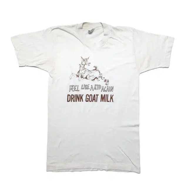 80s USA Drink Goat Milk 티셔츠