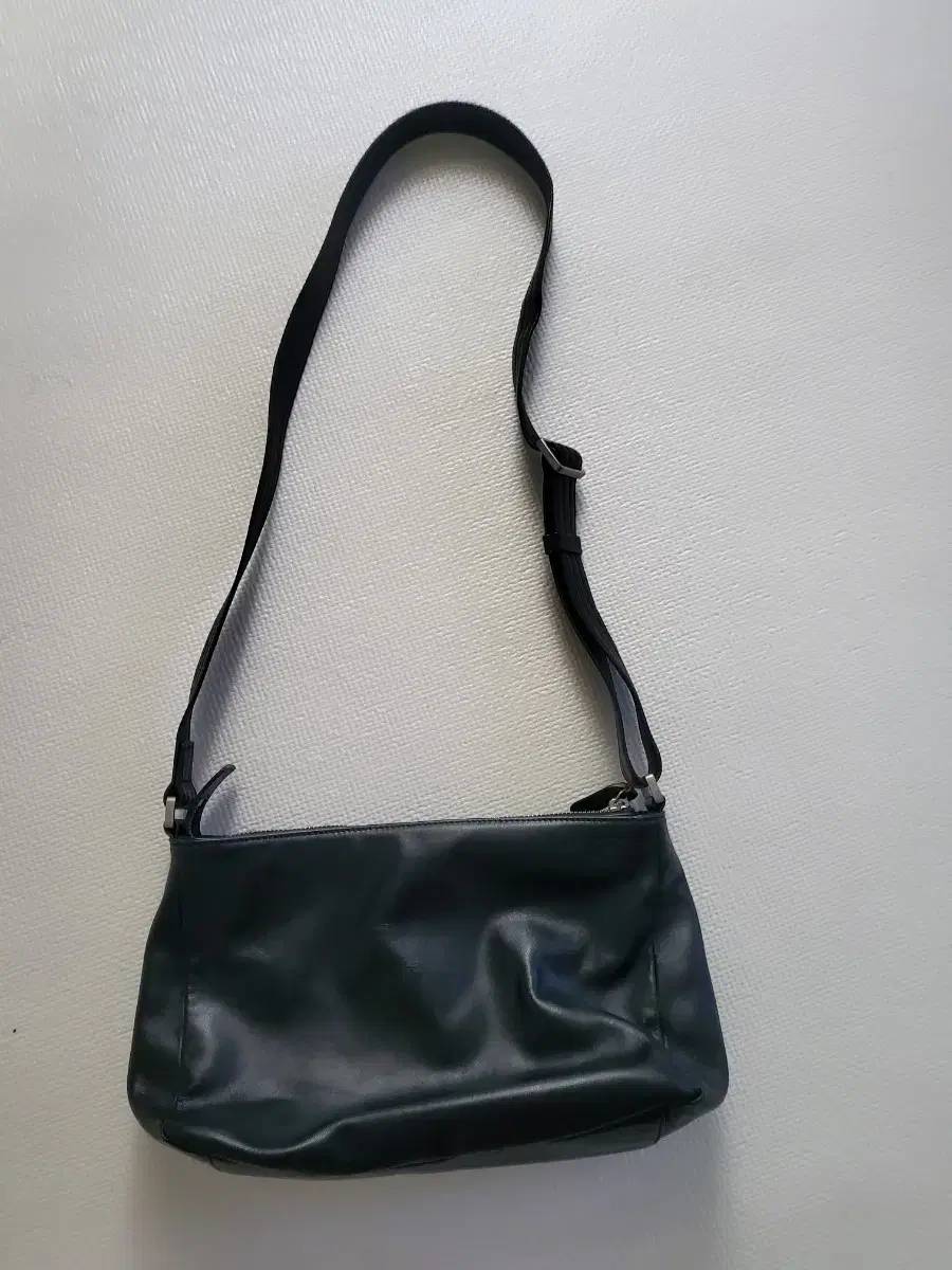 Mandarina Duck Black Leather Shoulder Crossbody Bag