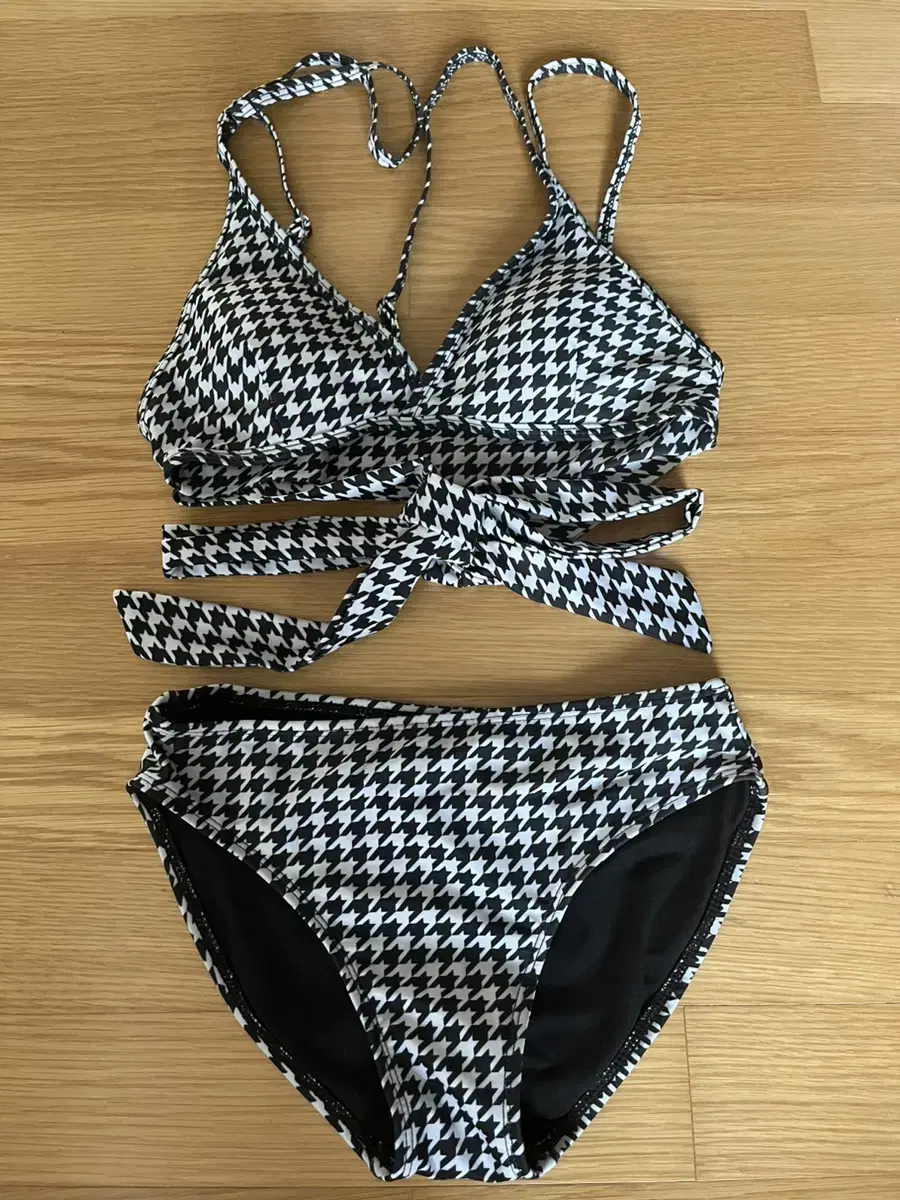 Houndstooth Check Bikini M