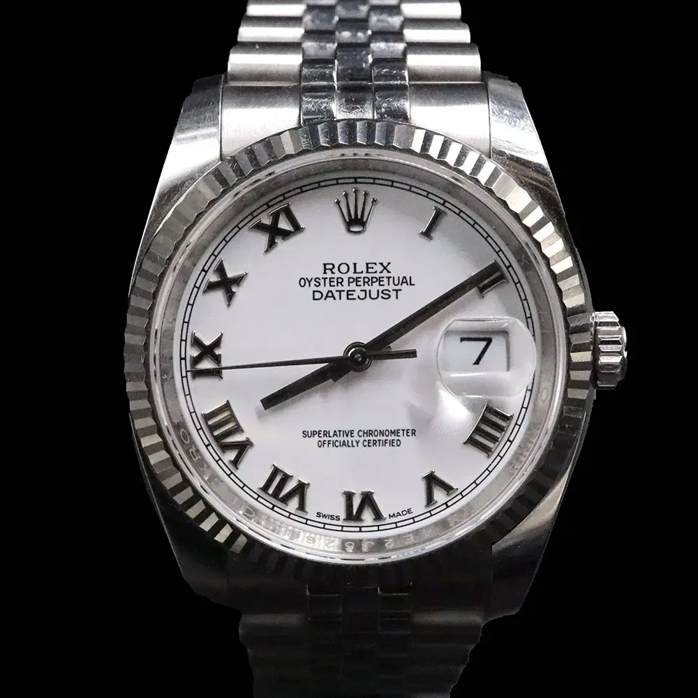 Rolex White Gold Combi Datejust 36 Men's Watch