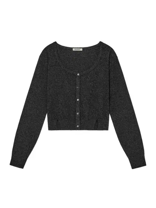 글로니 PEGGY WOOL CASHMERE KNIT CARDIGAN