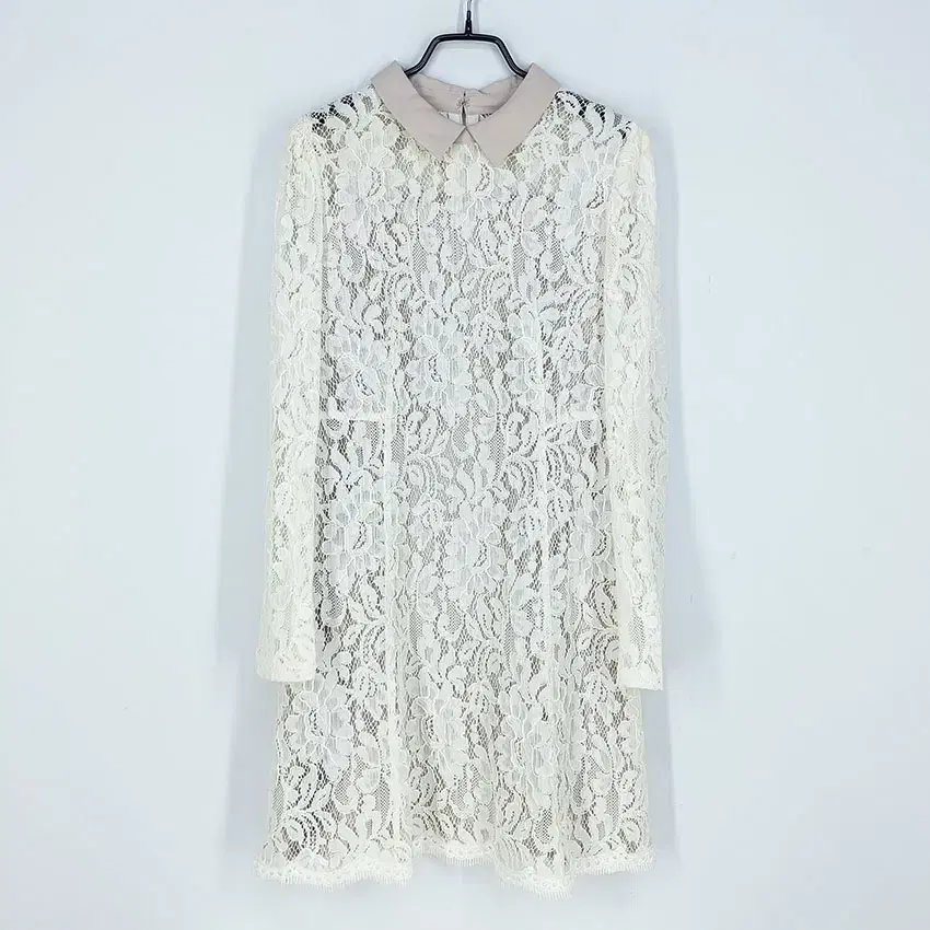 CCCollect Neck Colorful Lace Mini ONEPIECE Cream (HU30907)