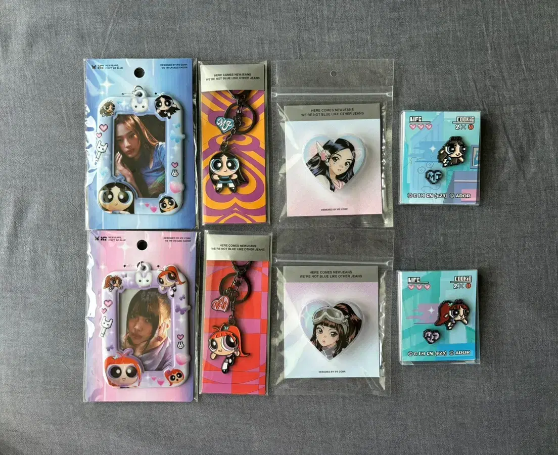 new jeanspop up poka,photocard holder,keyring,griptok,badge