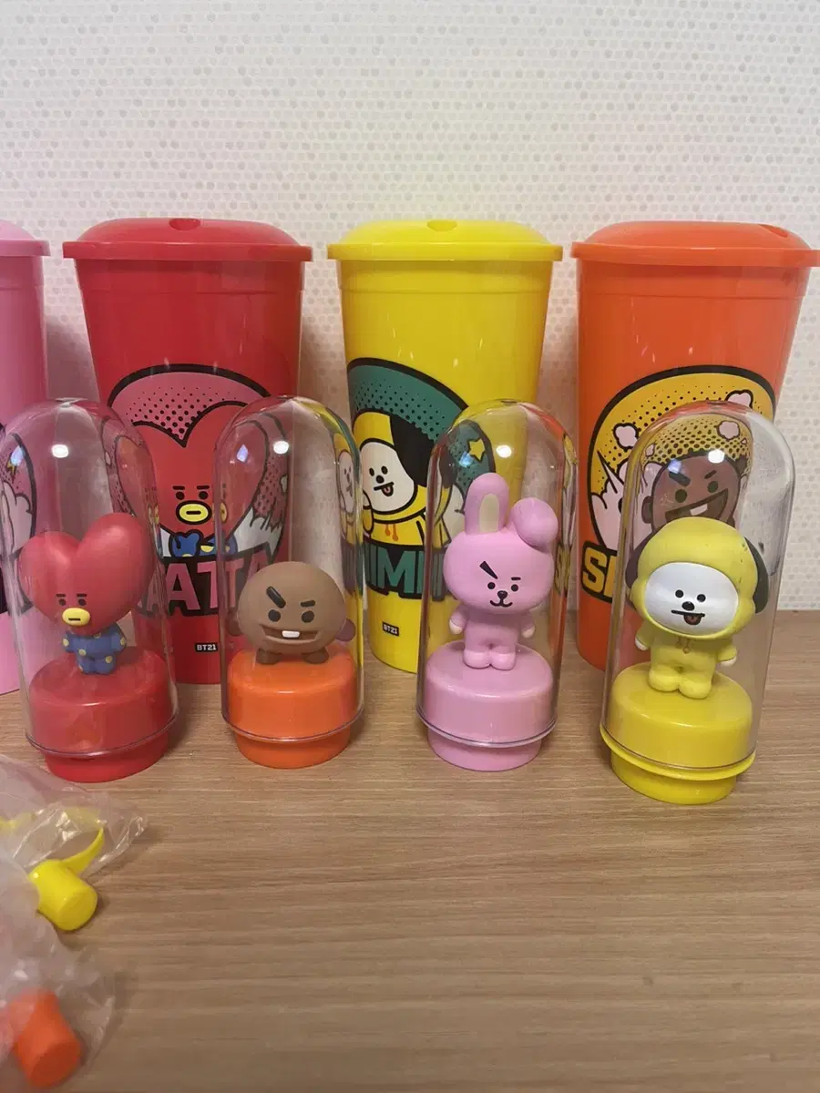 Bulk 15K / BTS bangtan CGV Mood Light Reusable Cup Figures