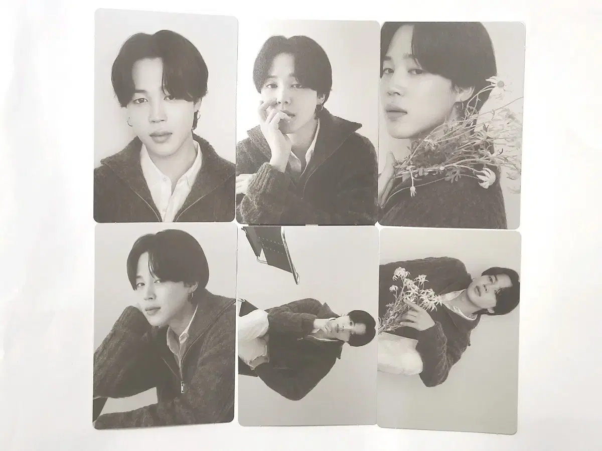 Bangtan BTS pop up Monochrome mini photocard 6 photo kards jimin de ball