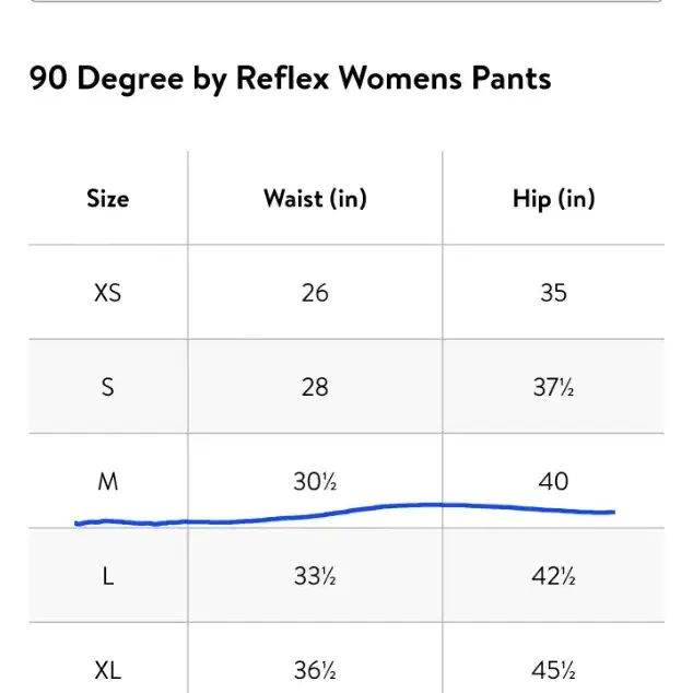 뉴욕 인기 요가복 브랜드 90 Degree M 새제품