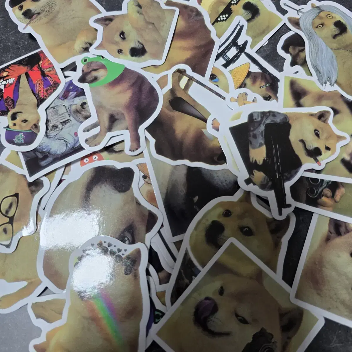 No. 50 Freaky Shiba Inu Sculpture Sticker